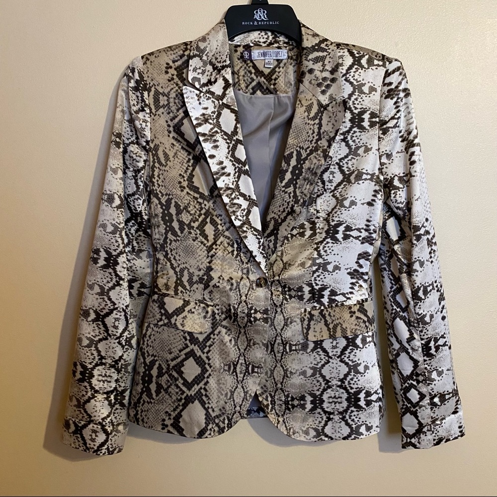 Jennifer Lopez Python Print Jacket - image 1